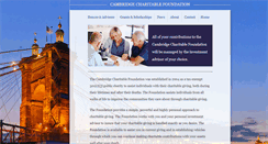 Desktop Screenshot of cambridgefoundation.com