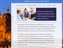 Tablet Screenshot of cambridgefoundation.com